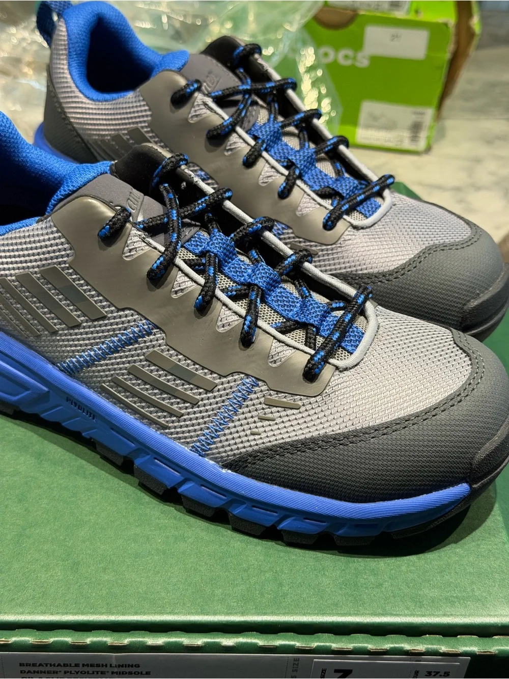 Danner Women's Gray & Blue Trail Sneakers